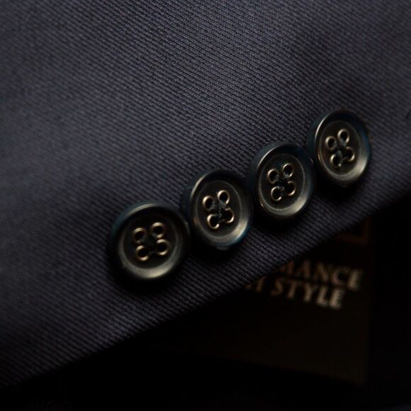 56R Jos A Bank Traveler Tailored Fit Sportcoat Blazer Bright Navy D010048 - Picture 7 of 10